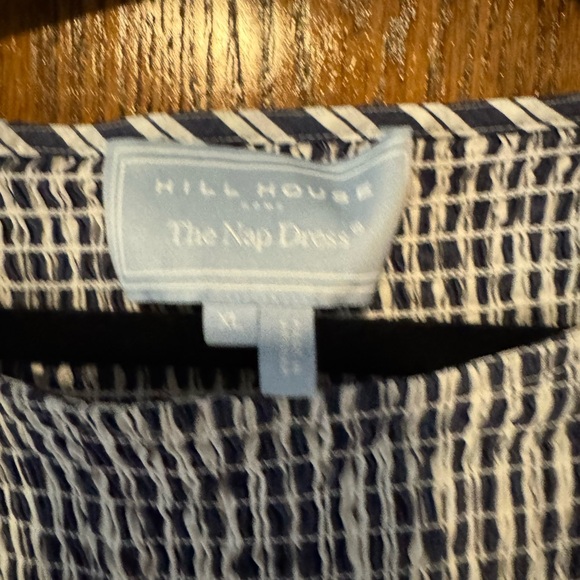 Hill House Navy and White Textured Dress - Picture 6 of 8